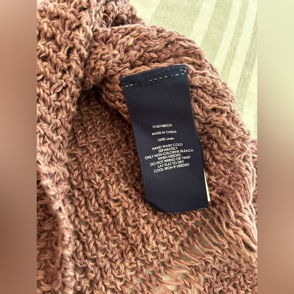 Ralph Lauren Linen Open knit top size medium - Picture 5 of 8